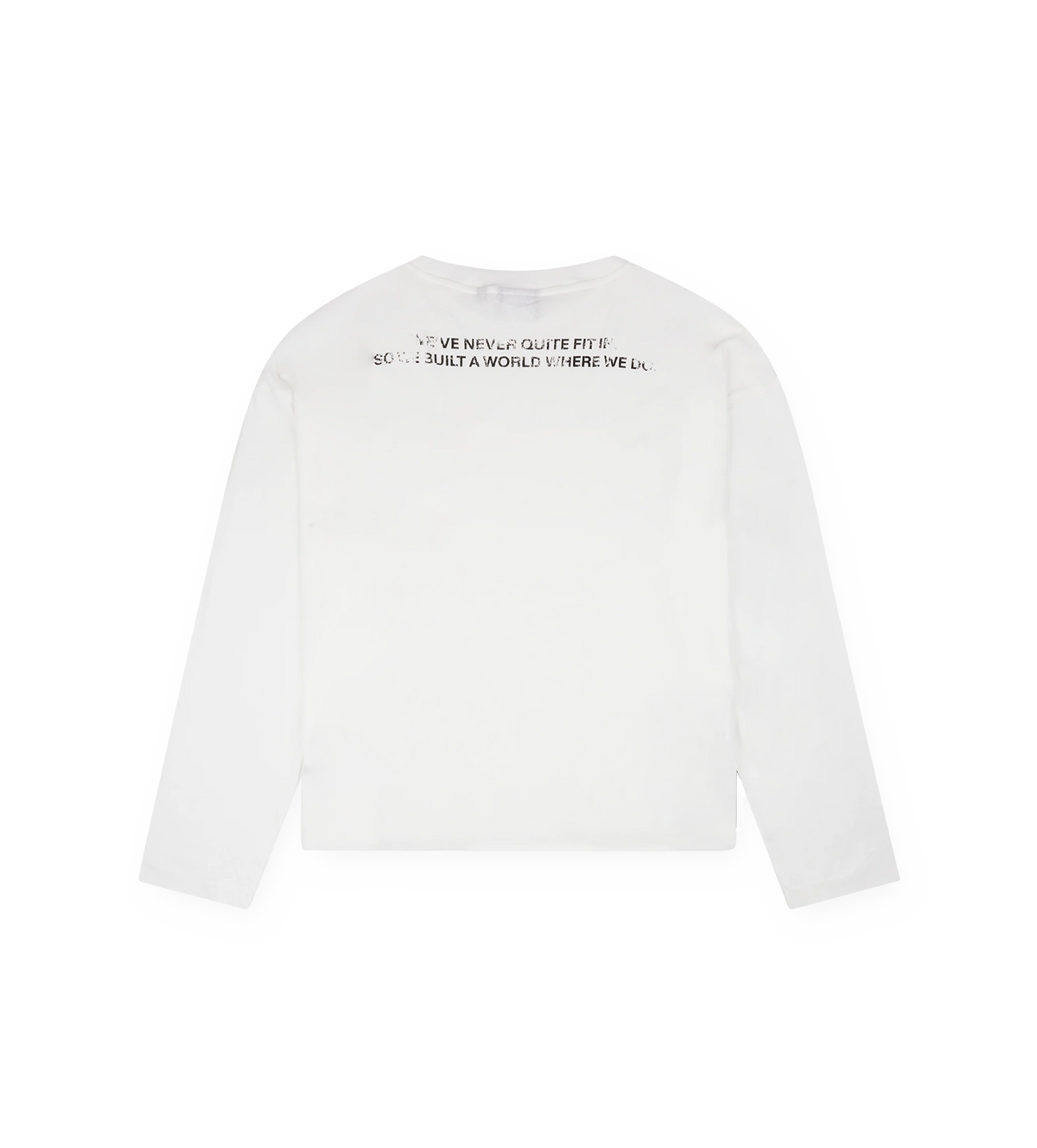 Quote Boxy Longsleeve White