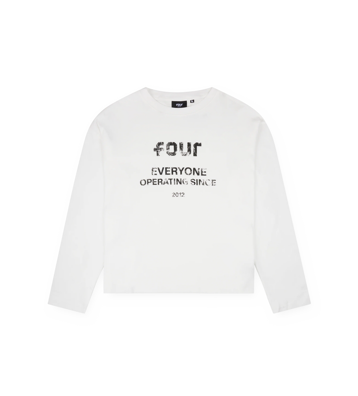 Quote Boxy Longsleeve White