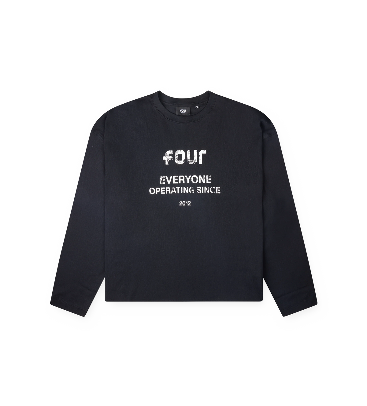 Quote Boxy Longsleeve Black