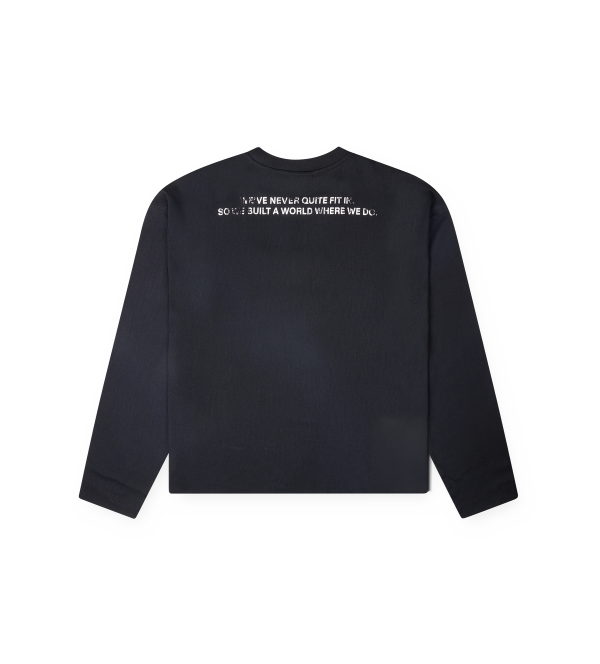 Quote Boxy Longsleeve Black