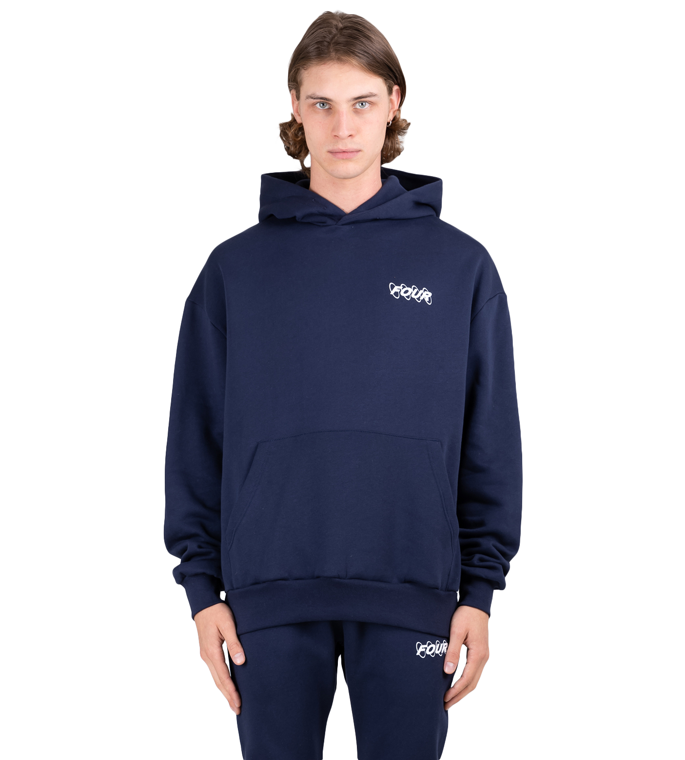 Circles Logo Hoodie Marine Blue