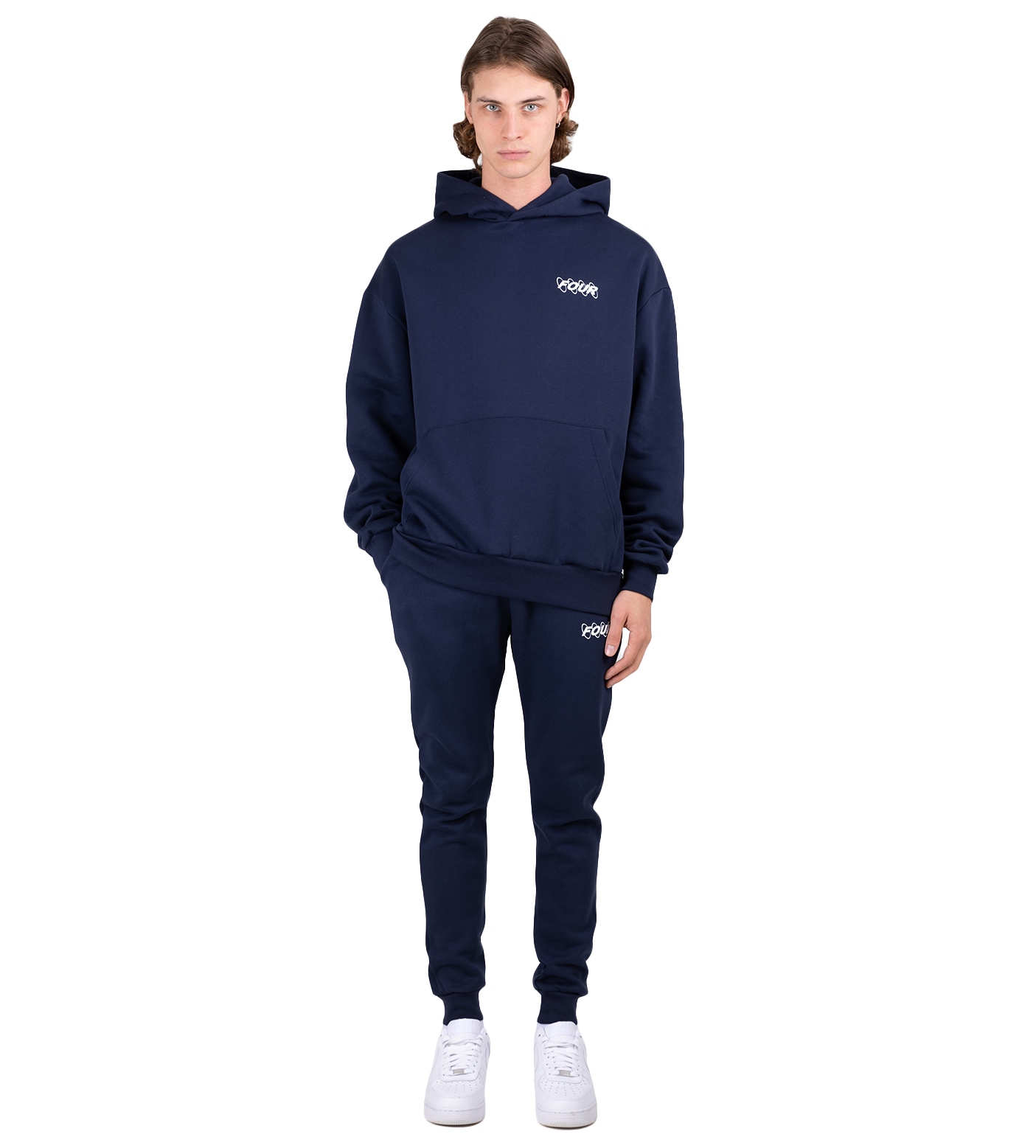 Circles Logo Hoodie Marine Blue FOUR Amsterdam
