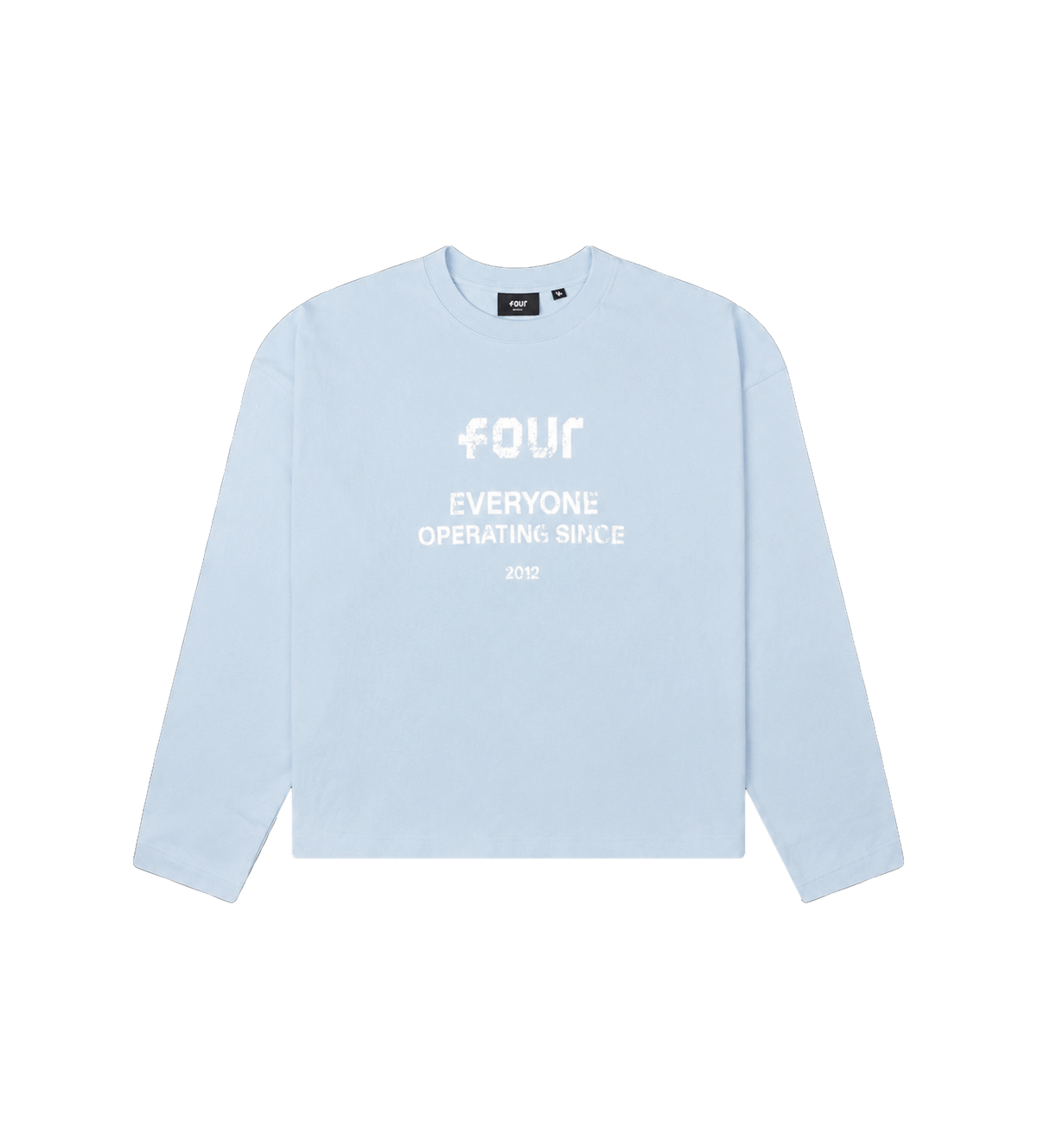 Quote Boxy Longsleeve Blue