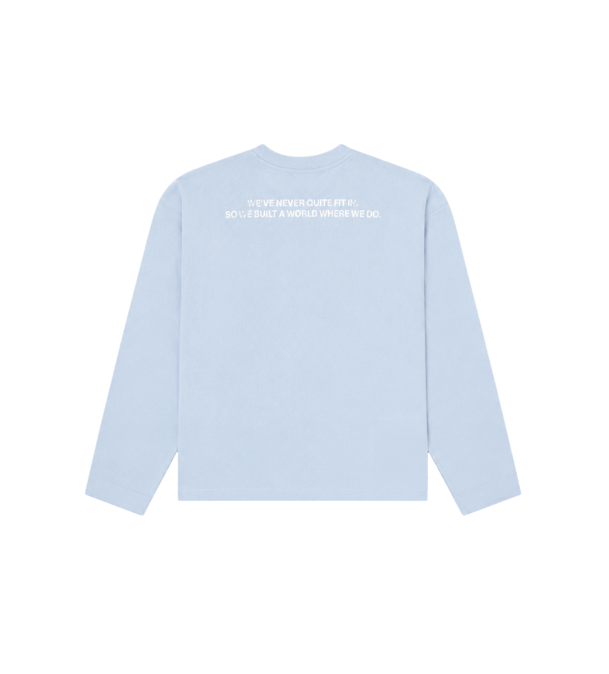Quote Boxy Longsleeve Blue