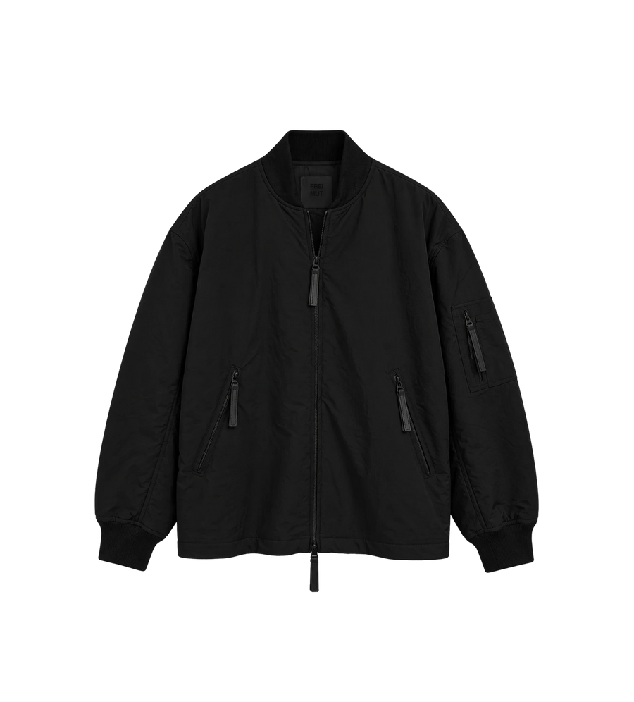 Bomber Jacket in Nylon Tar