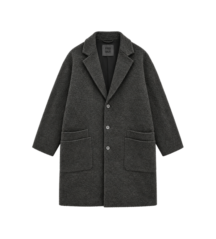 Knee-Length Coat Tar