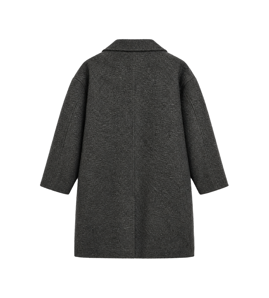 Knee-Length Coat Tar