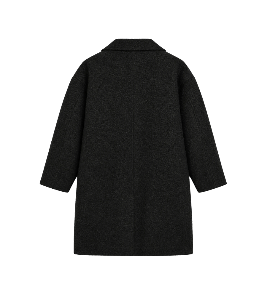 Knee-Length Coat Tar