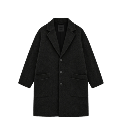 Knee-Length Coat Tar