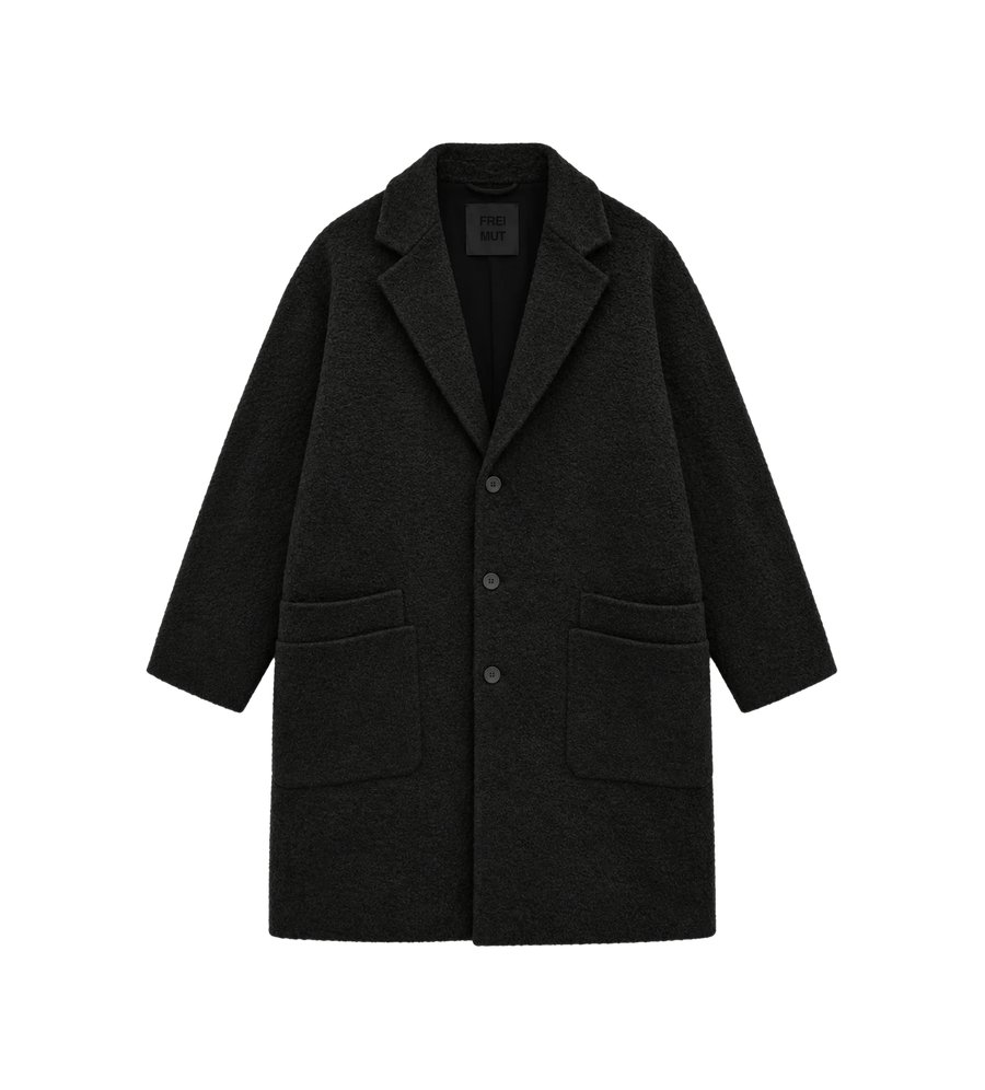 Knee-Length Coat Tar