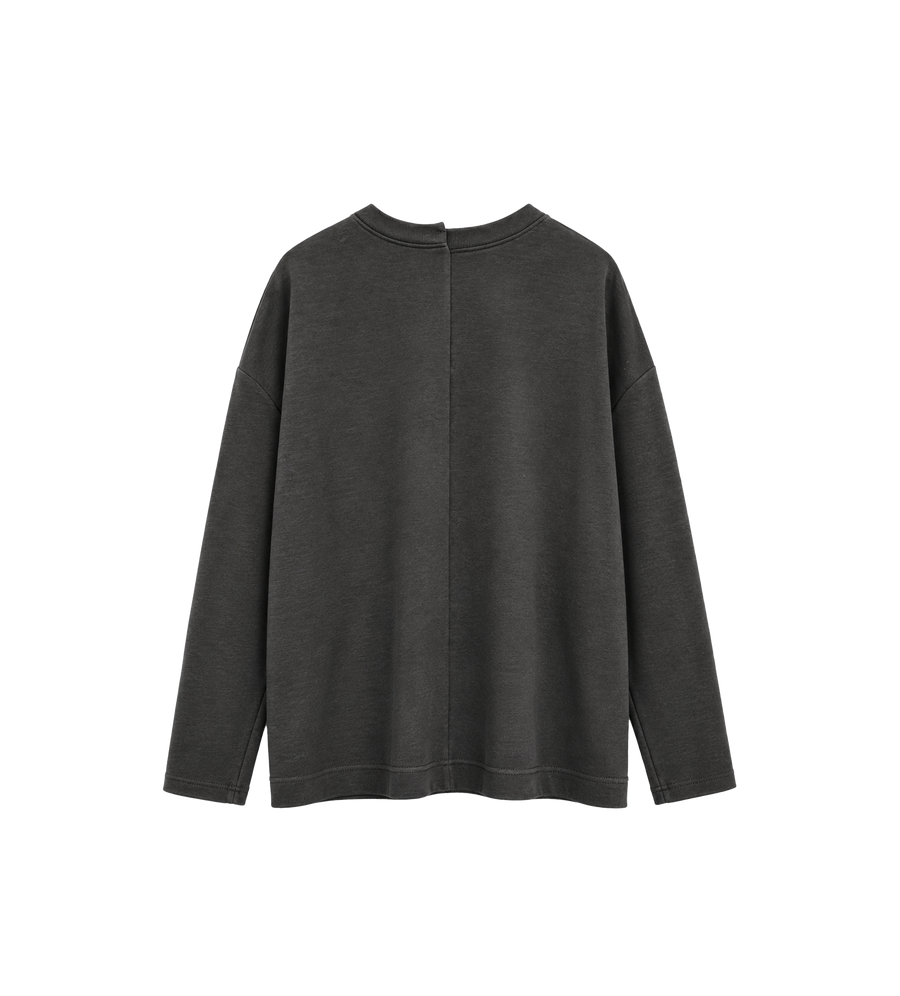 Center Seam Long Sleeve T-Shirt Tar