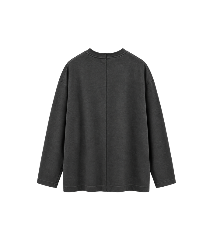 Center Seam Long Sleeve T-Shirt Tar
