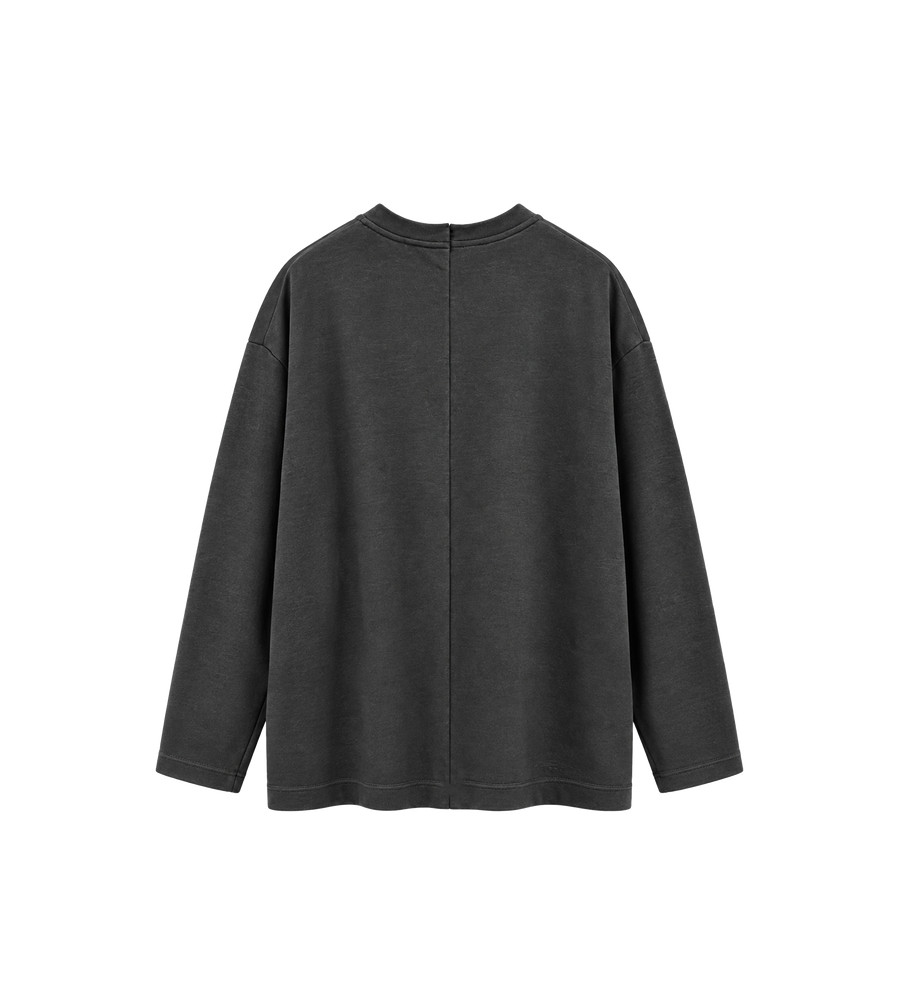 Center Seam Long Sleeve T-Shirt Tar