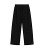 Geweven wollen joggingbroek teer