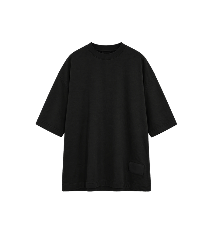 SS wollen T-shirt met leren badge Tar