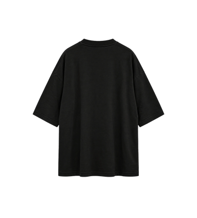 SS wollen T-shirt met leren badge Tar