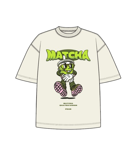 Four x QV Matcha T-shirt Cannoli Cream