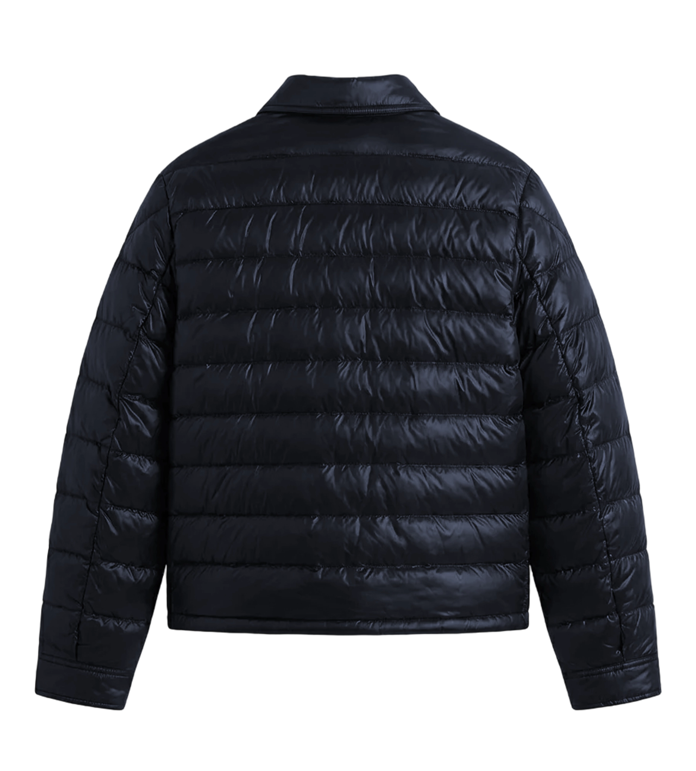 Moncler Mourillon Down Shirt Jacket in Navy