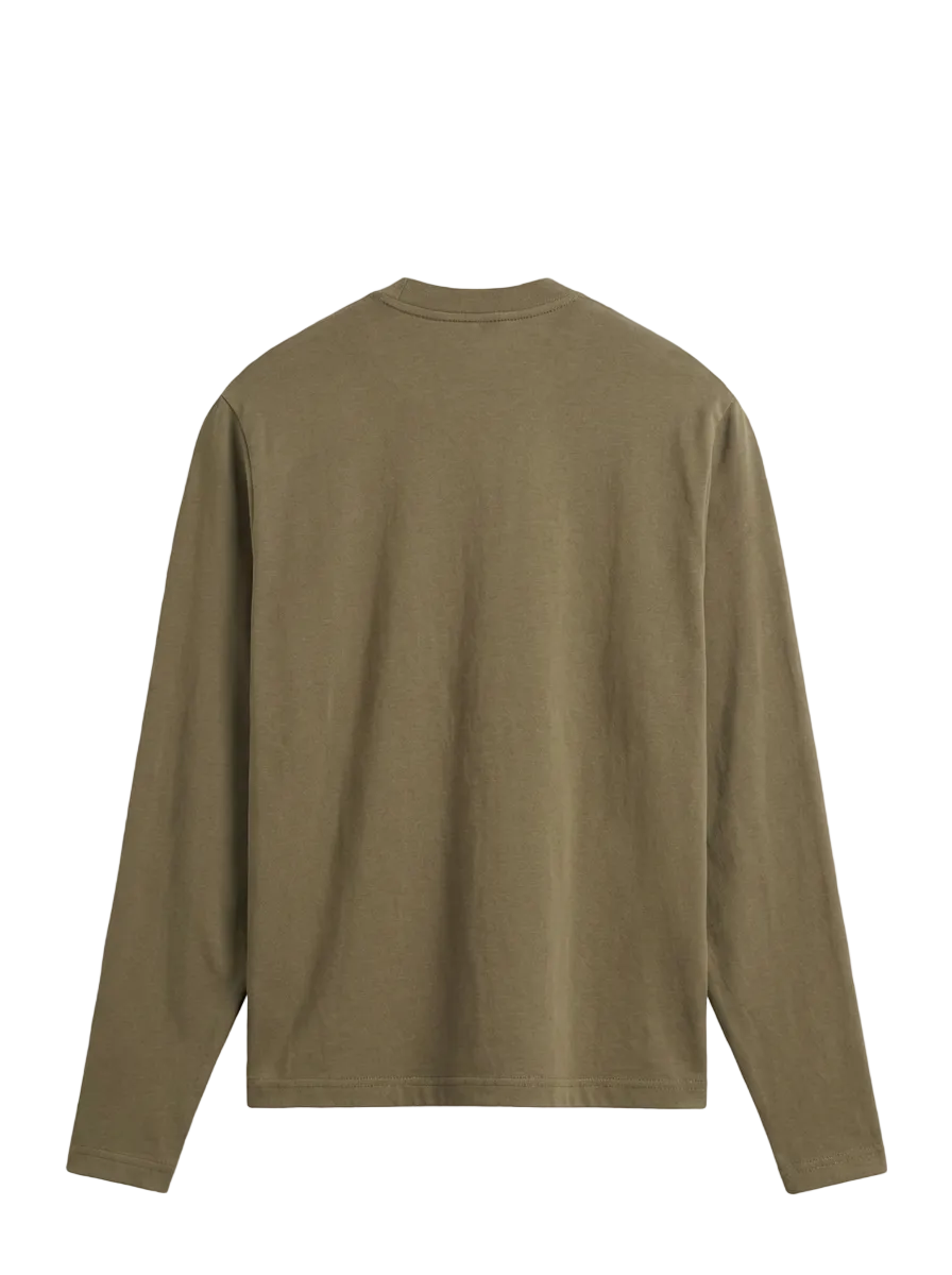 Moncler Long-Sleeve Logo T-Shirt in Green