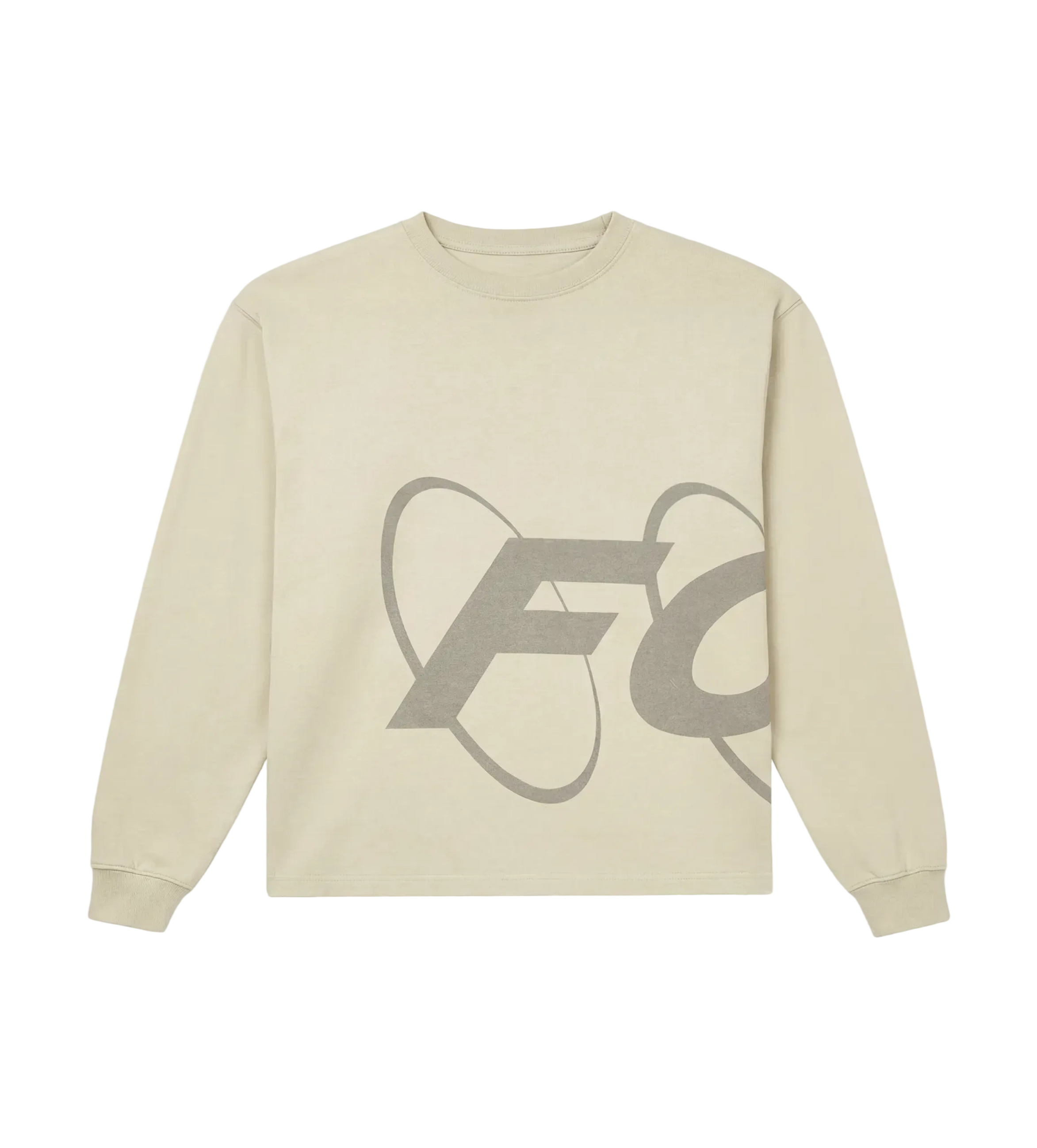 Big Circles Longsleeve Washed Oatmeal