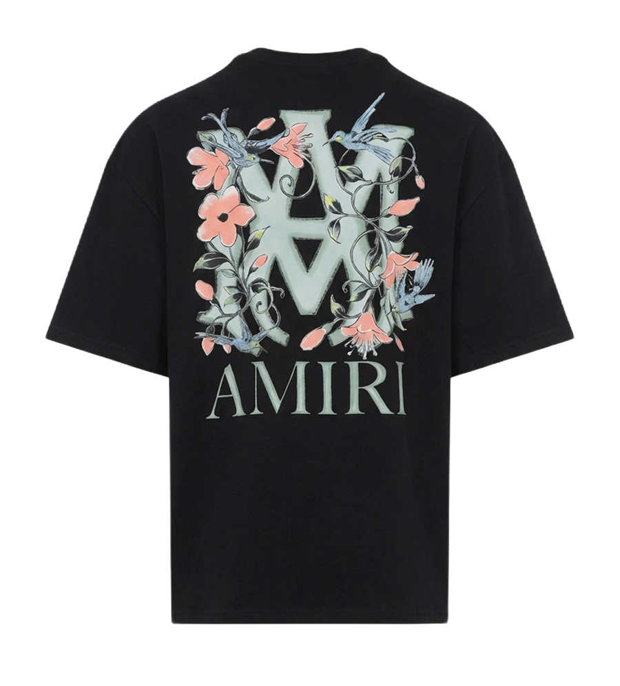 AMIRI MA Floral Oversized Tee in Black