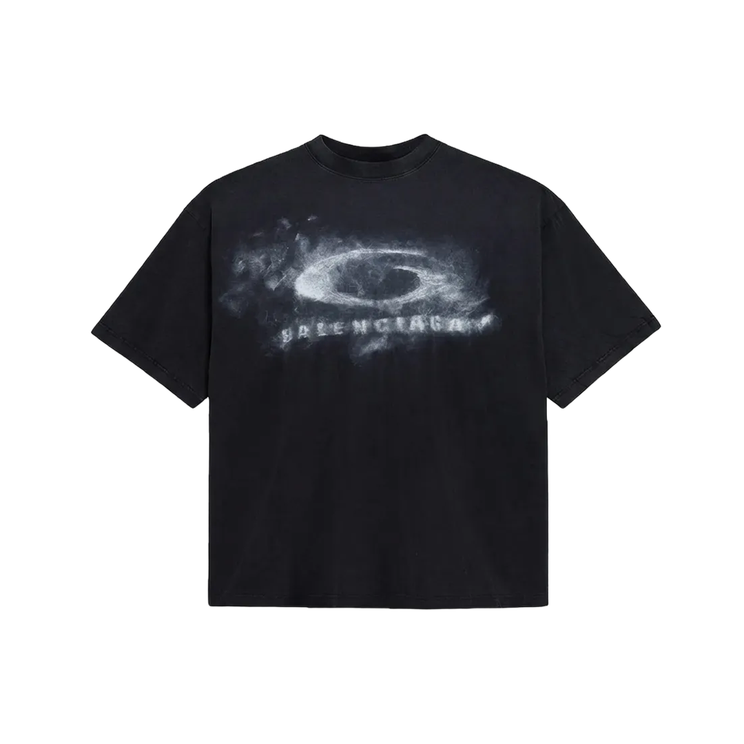 Balenciaga Washed Crayon T-Shirt in Black
