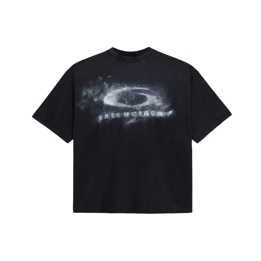 Balenciaga Washed Crayon T-Shirt in Black
