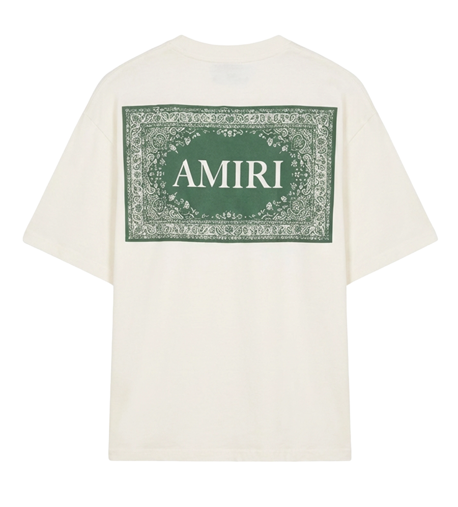 AMIRI Bandana OS T-Shirt in Ivory