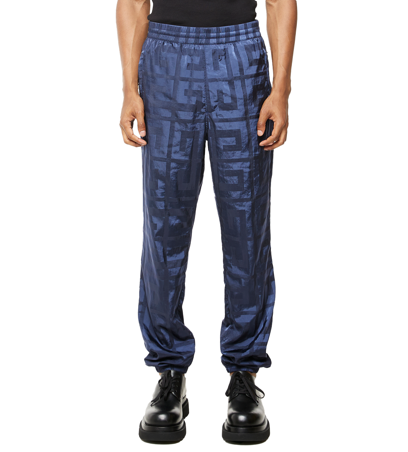 4G Shiny Track Pants Navy