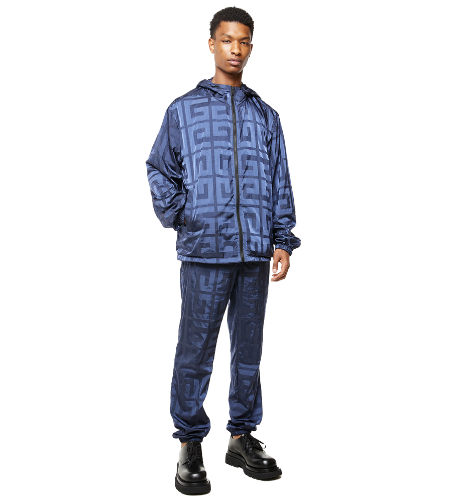 4G Shiny Track Pants Navy