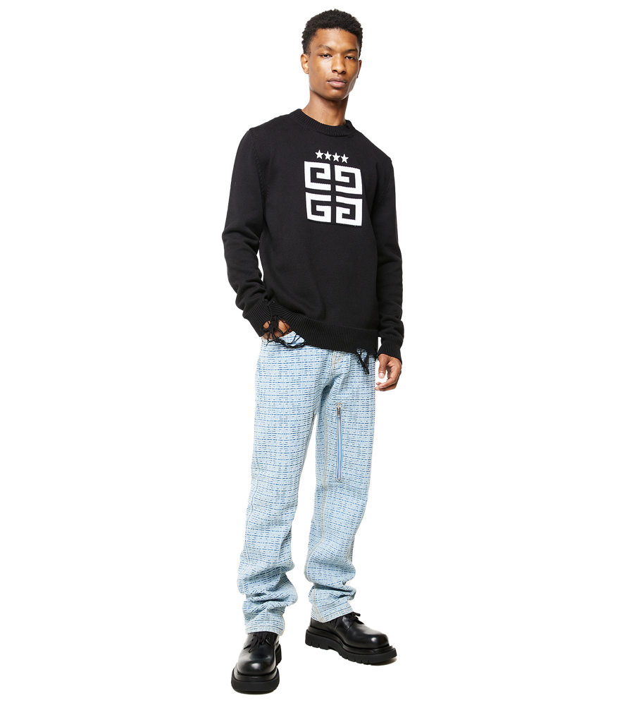 4G Stars Knit Black