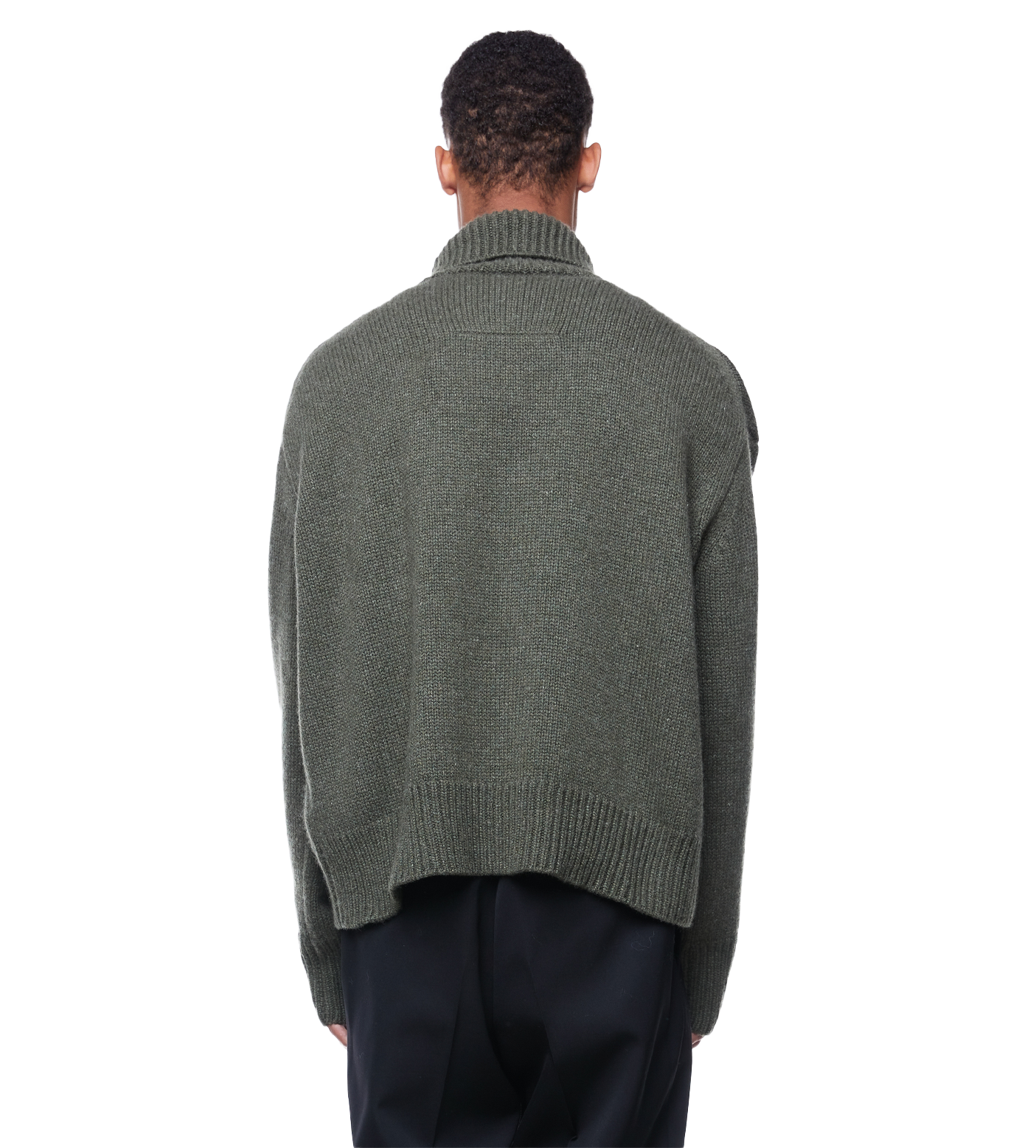 Oversized Turtleneck Military Green