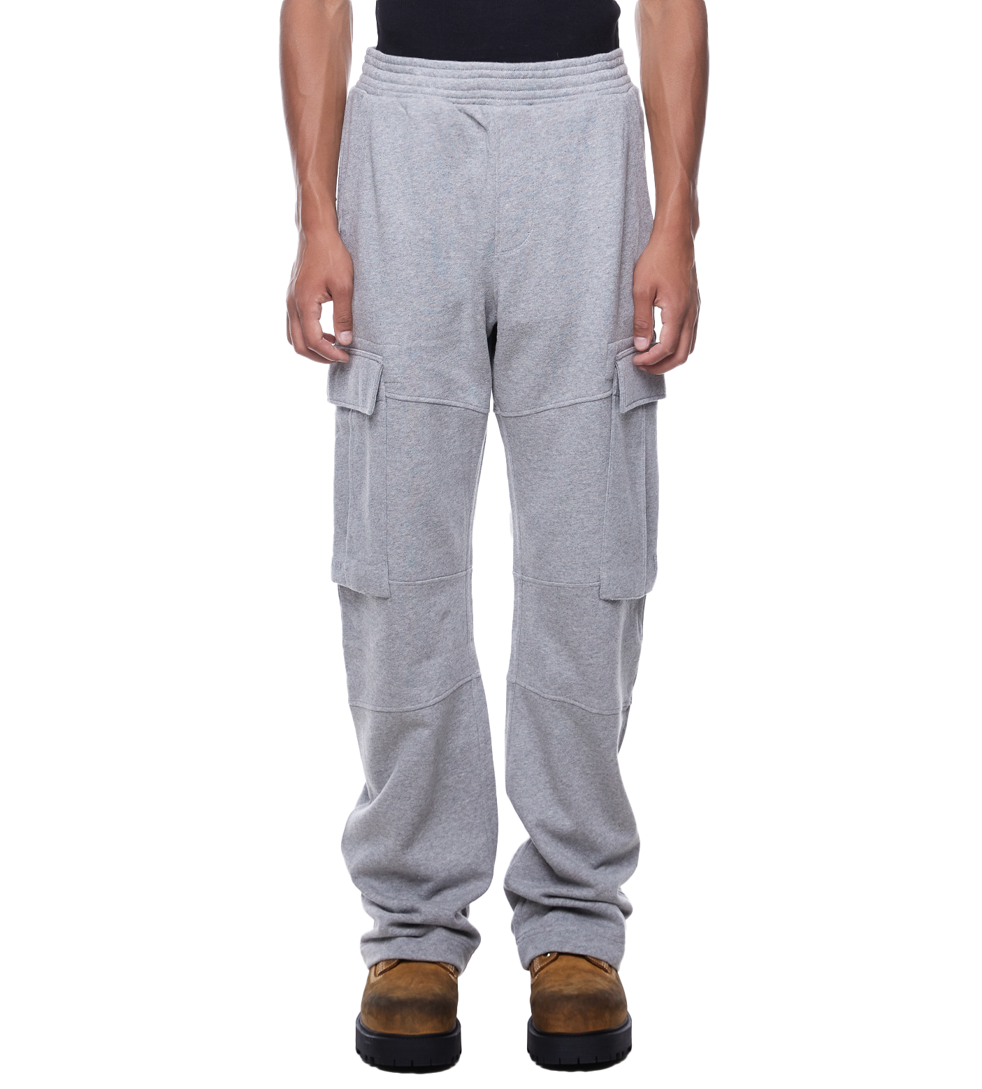 Jersey Cargo Pants Grey