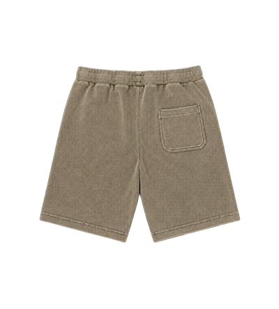 After 4PM Waffle Shorts Washed Olive