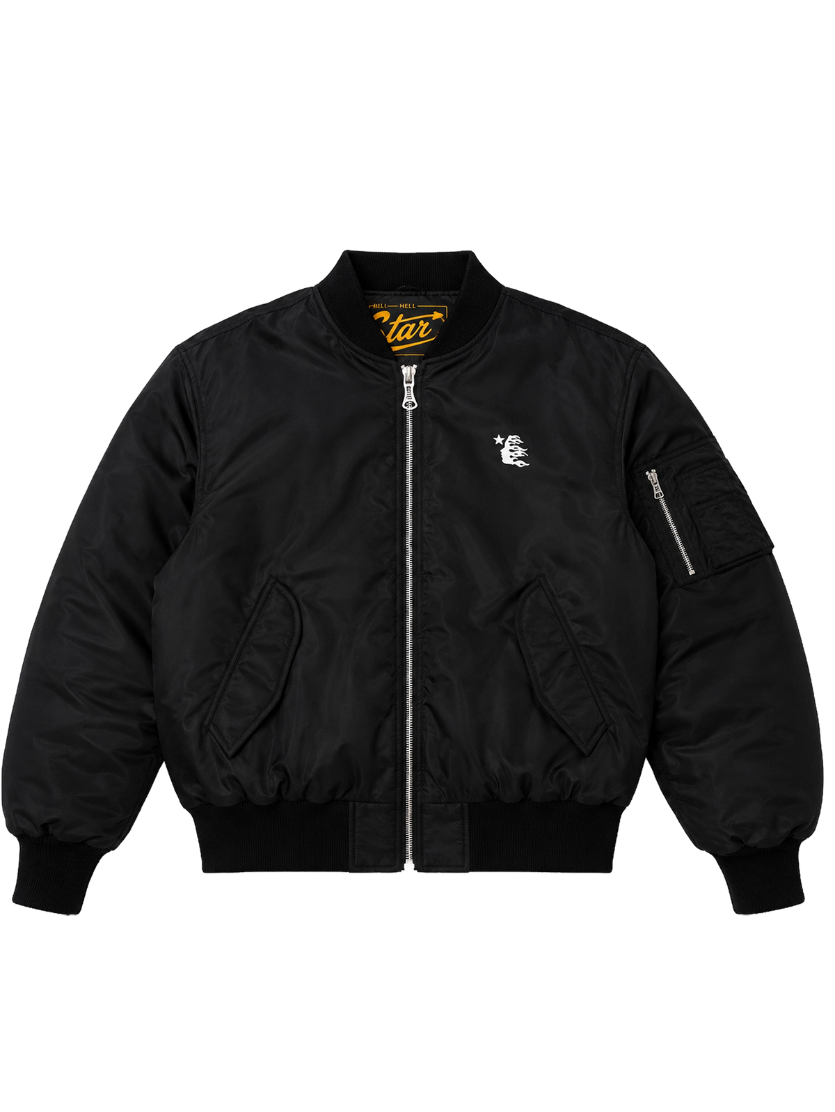 Hellstar Core Logo Bomber Jacket in Zwart