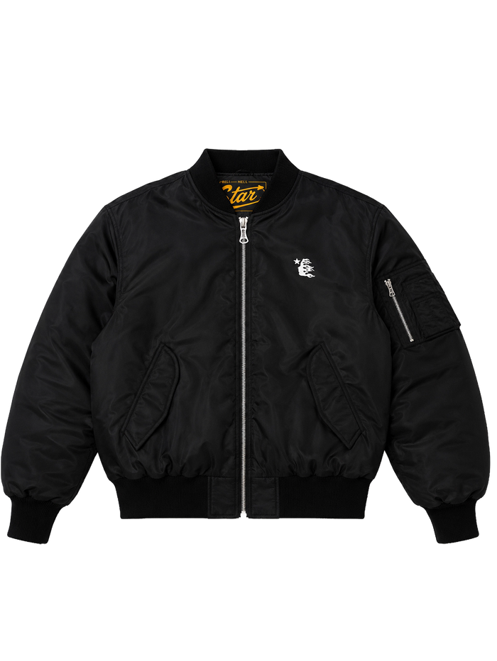 Core Logo Bomber Jacket in Black