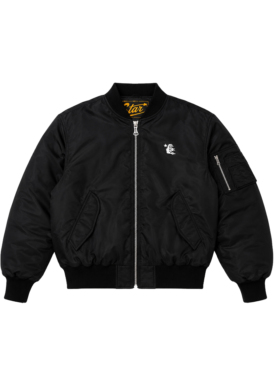 Core Logo Bomber Jacket in Black