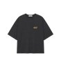 3/4 Henley Sweatshirt Washed Iron Grey