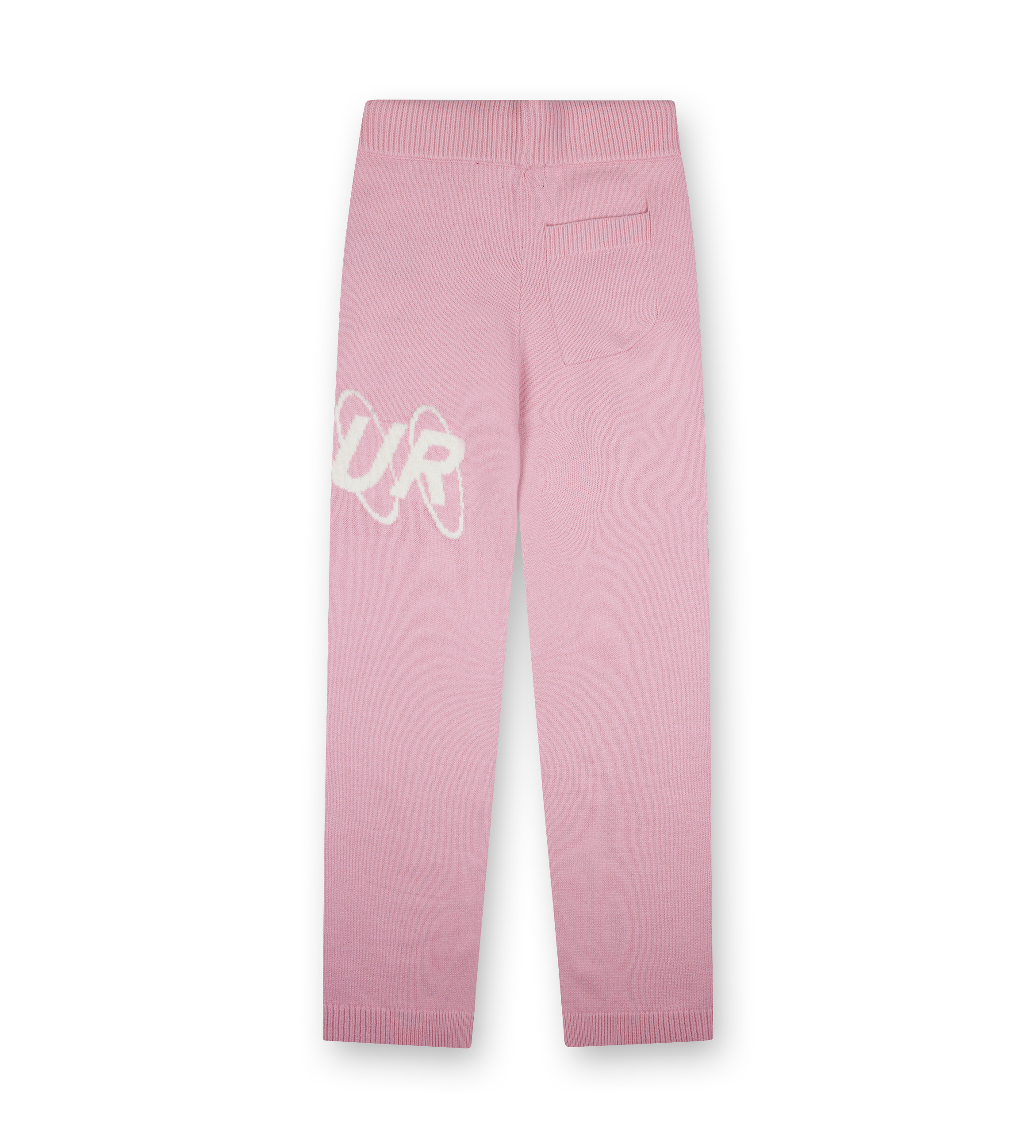 Big Circles Knitted Pants Soft Pink
