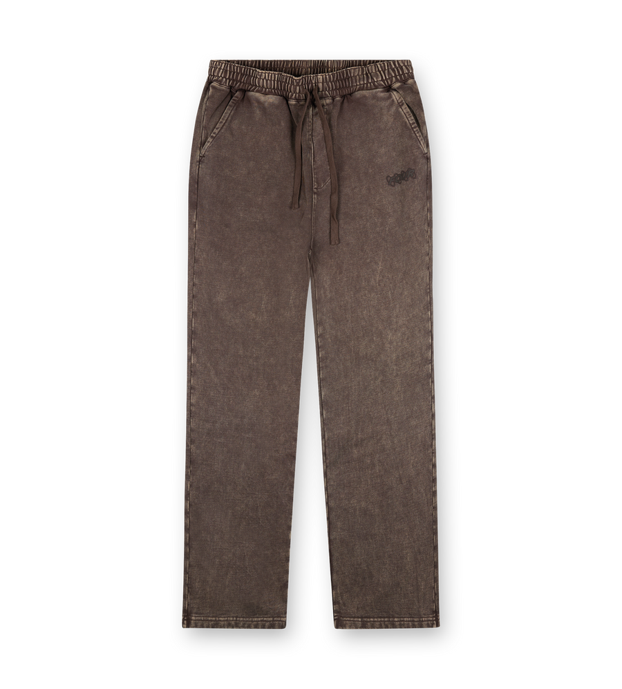 Circles Oversized Sweatpants Washed Brown