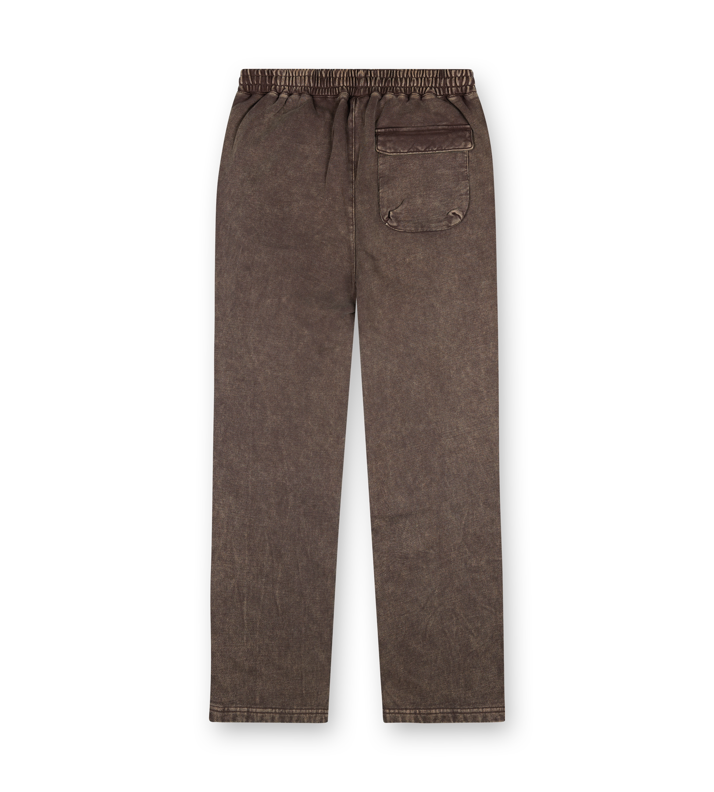 Circles oversized joggingbroek, bruin gewassen