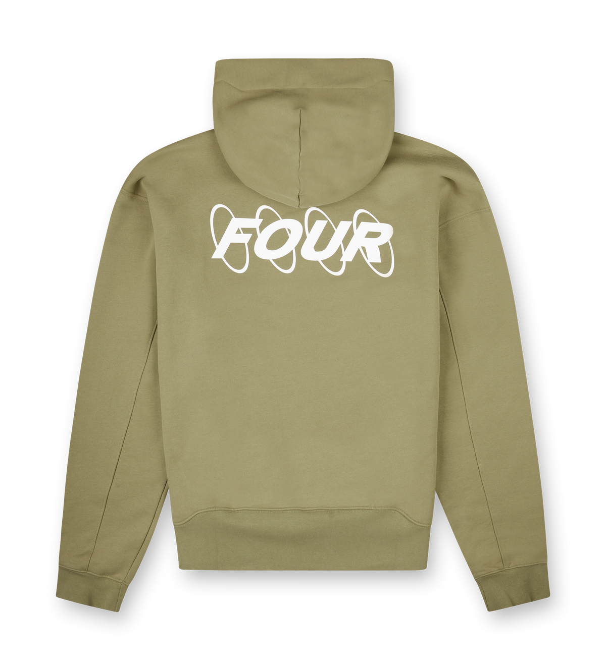 Circles Hoodie Dusty Olijf