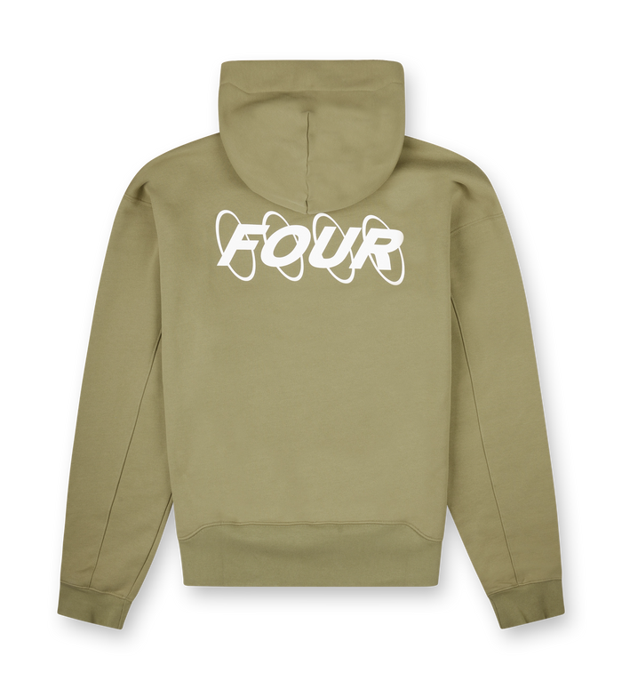 Circles Hoodie Dusty Olive