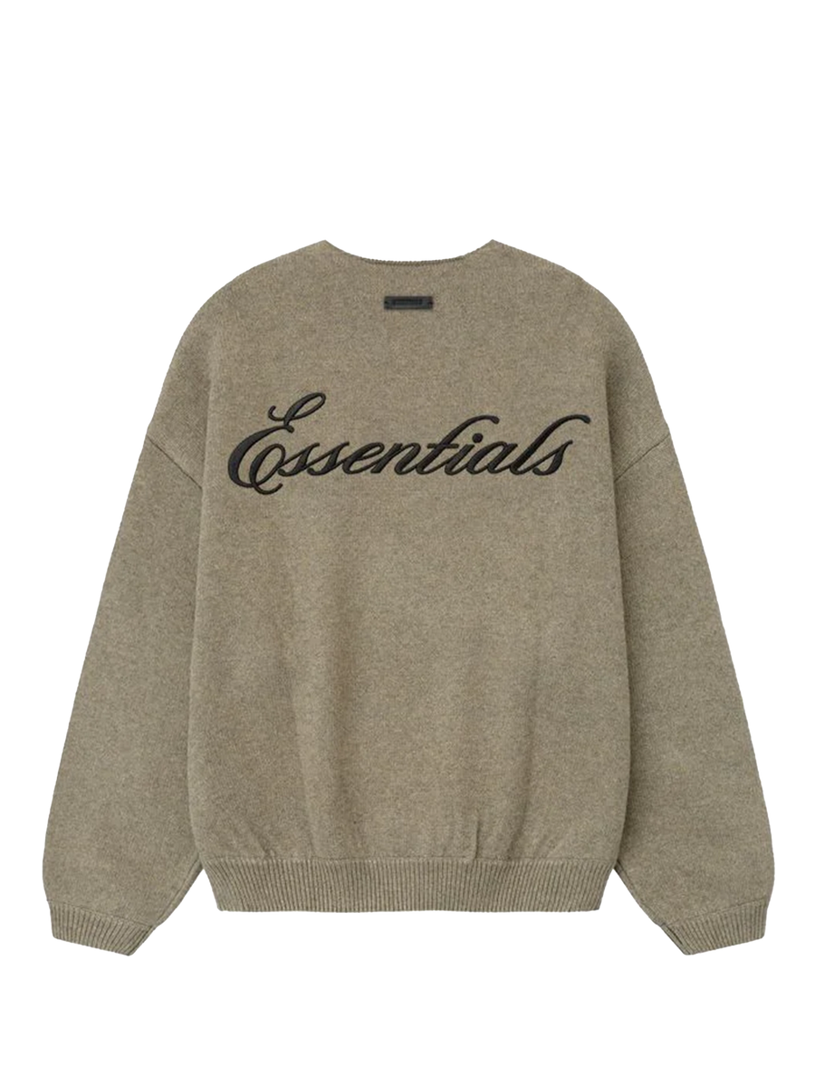 Fear of God Essentials Waffle Crewneck Sweater in Homestead Heather
