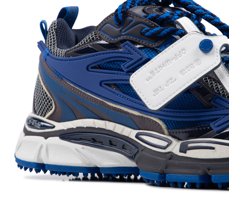 Off-White Be Right Back Sneakers in Gunmetal / Navy Blue