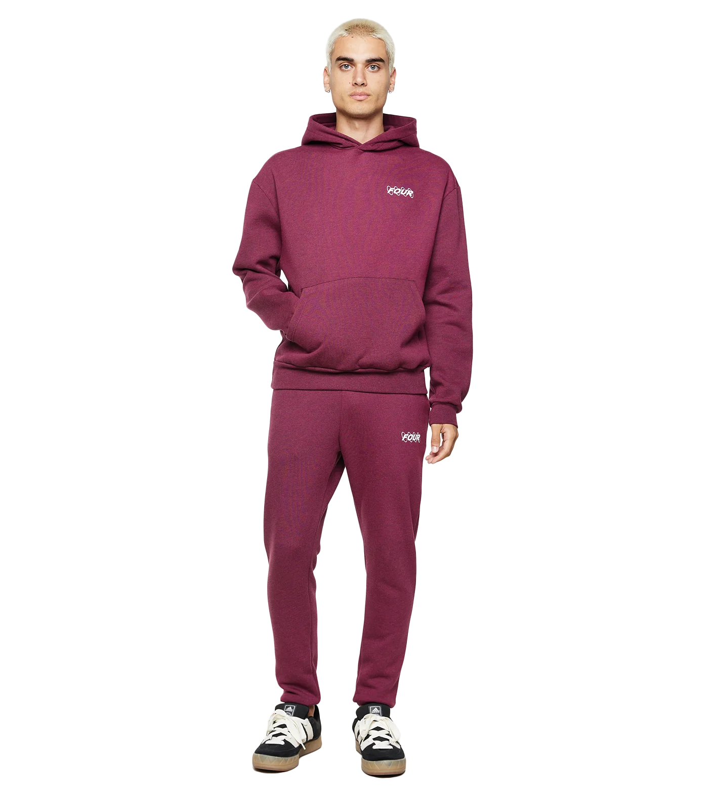 Circles Logo Sweatpants Red Melange