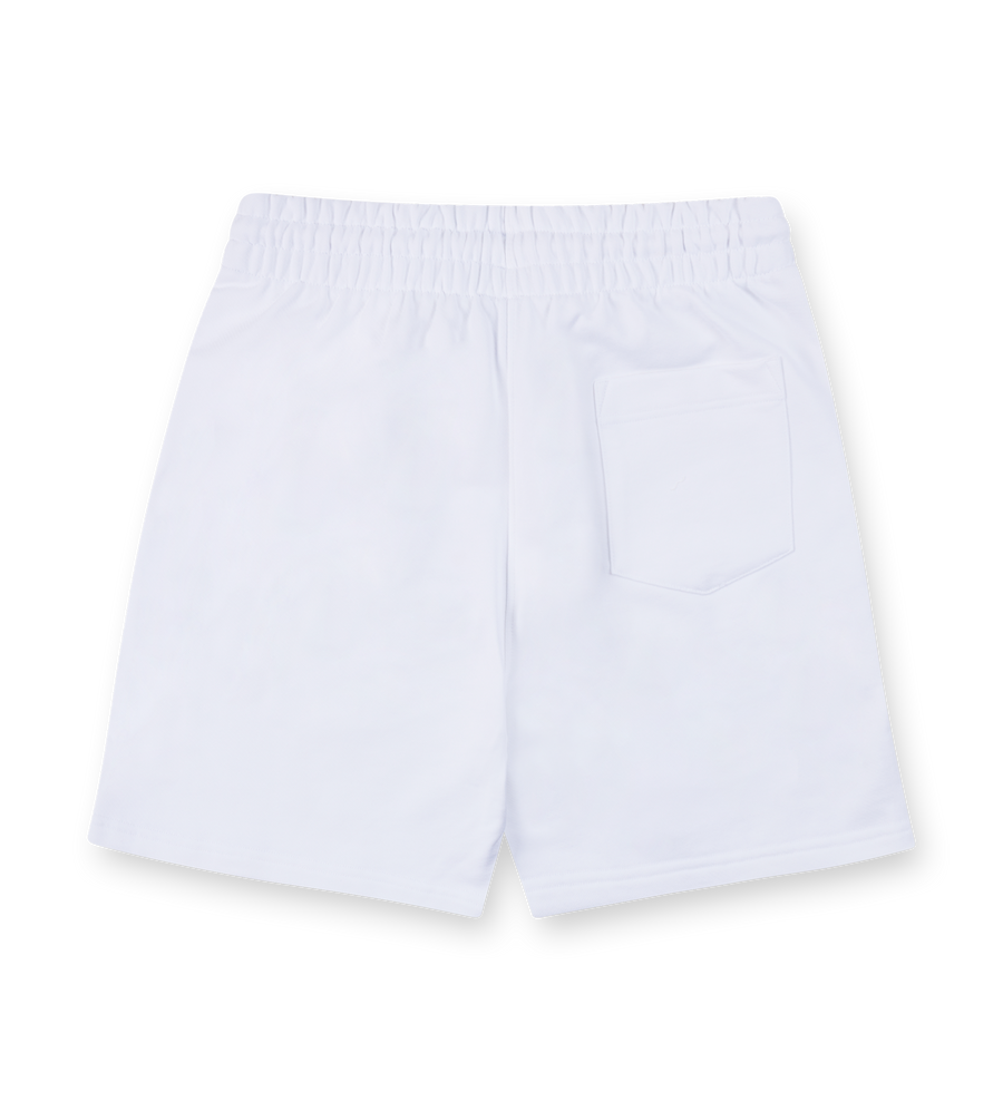 Casablanca Tennis Club Icon Drawstring Shorts in White