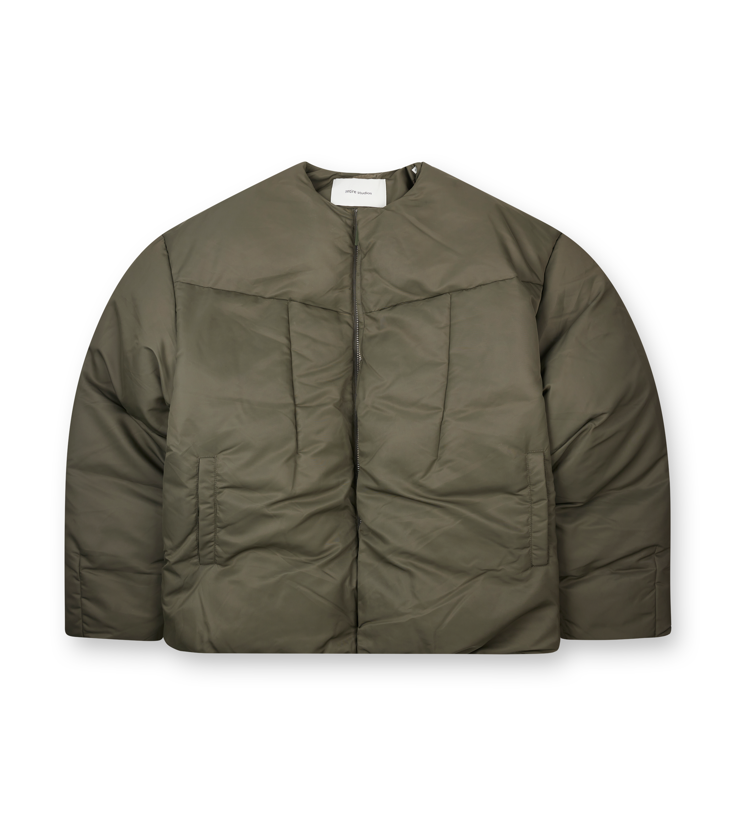 Entire Studios Pod Puffer Jacket in Olive