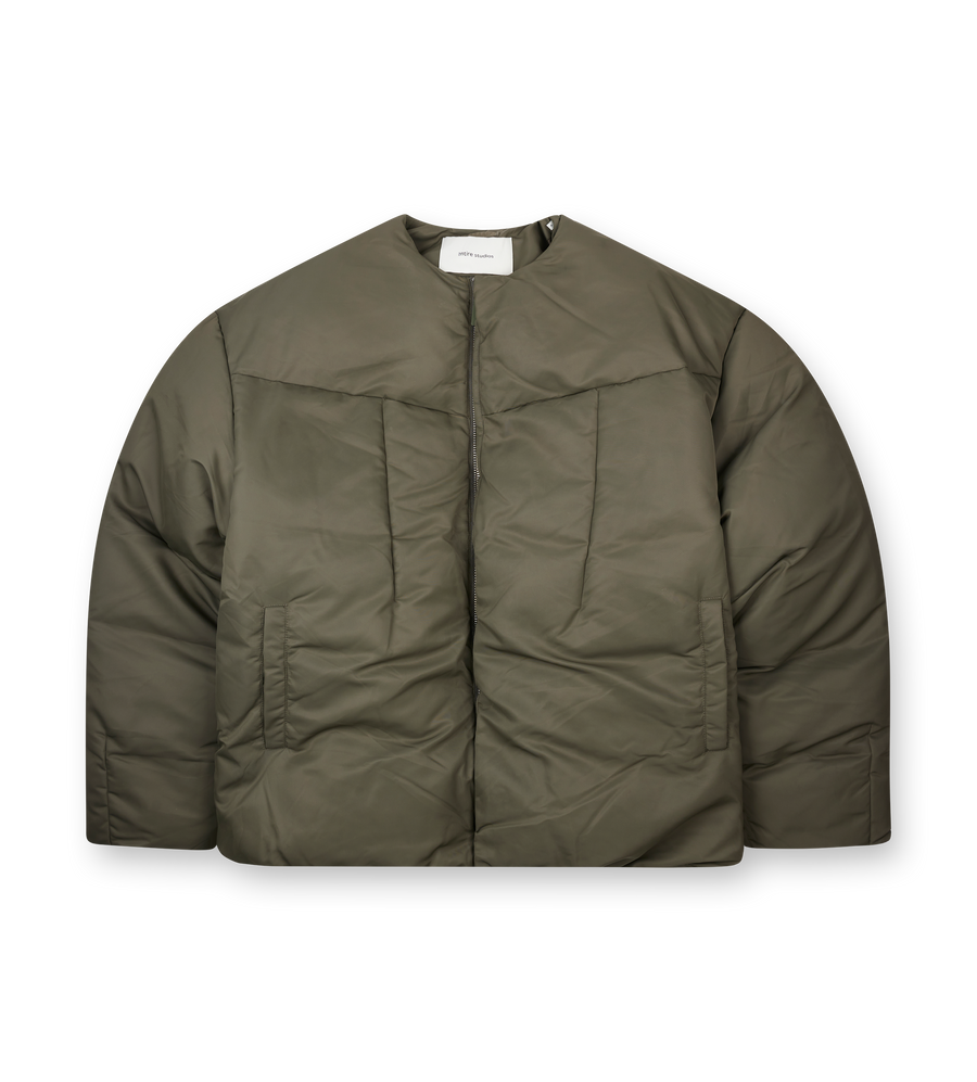Entire Studios Pod Puffer Jacket in Olive
