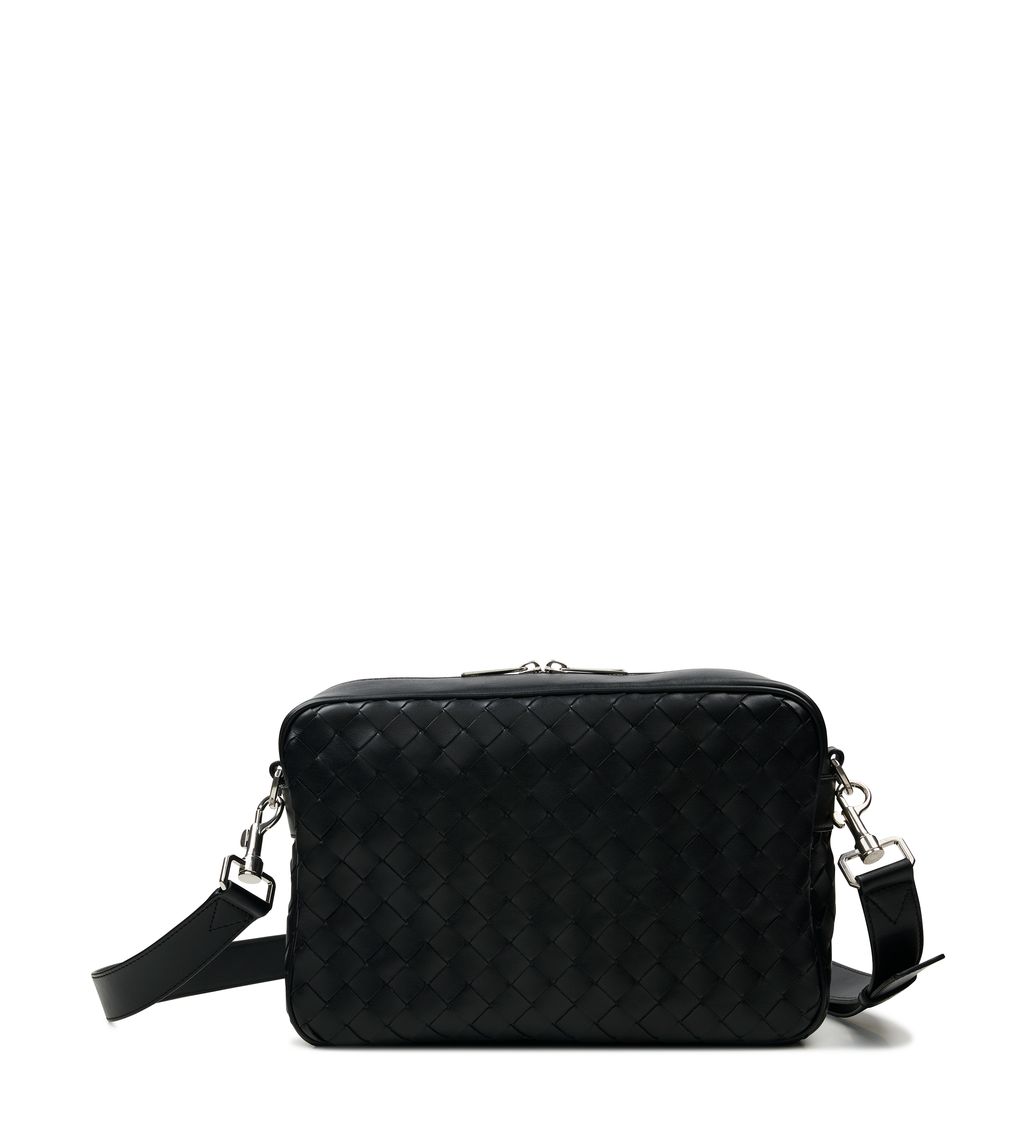 Bottega Veneta Intrecciato Camera Bag in Black